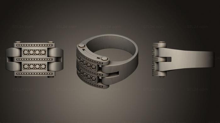 Ювелирные перстни и кольца (Кольцо 89, JVLRP_0190) 3D модель для ЧПУ станка